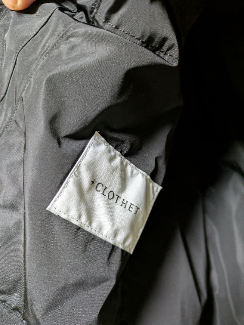 ＋CLOTHET クロスクローゼットブラック ダウンベスト