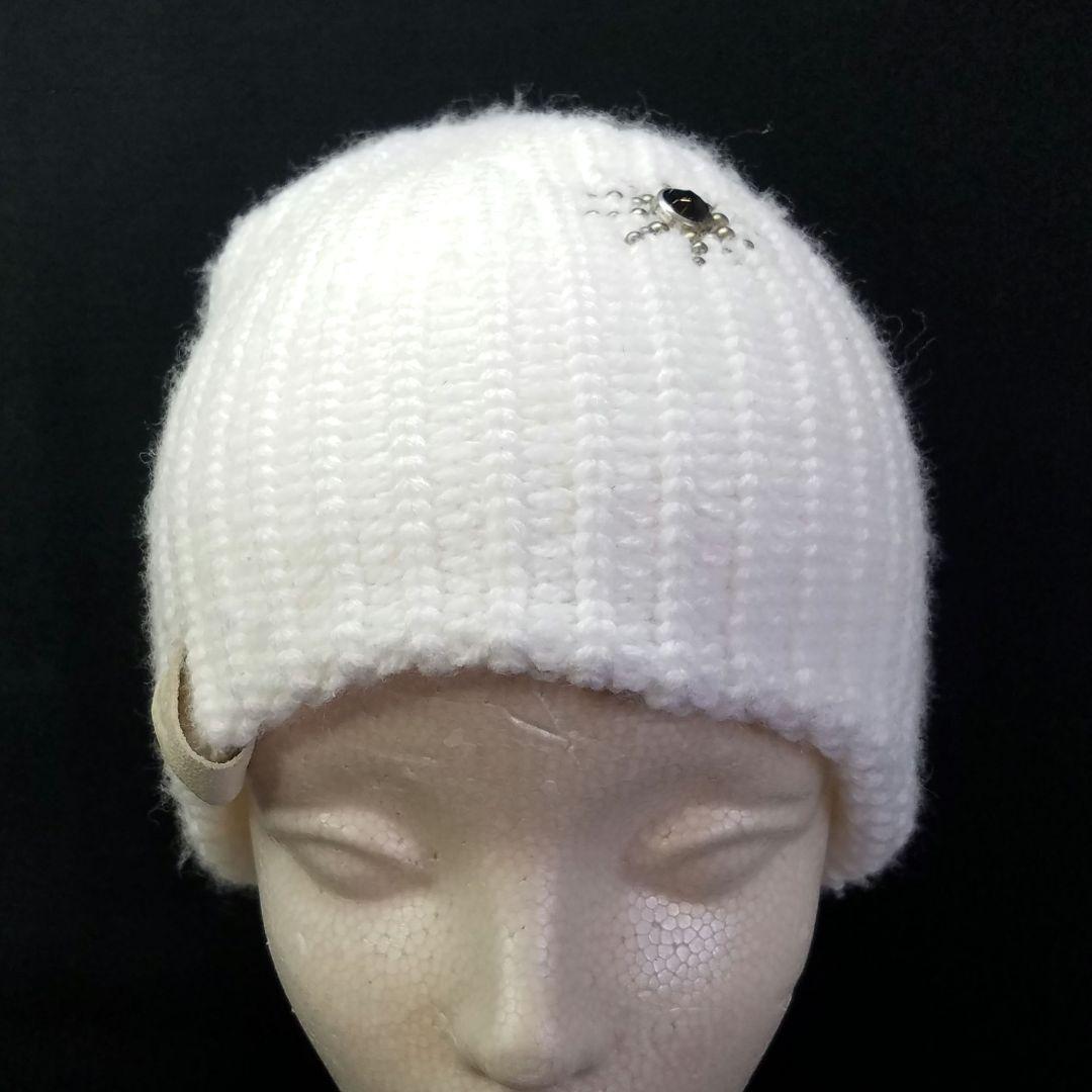 激レア品 HTC エイチティーシー ビーニー ニット帽 ホワイト 白