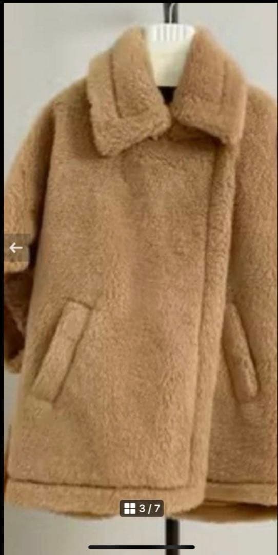 テディ風ケープコート