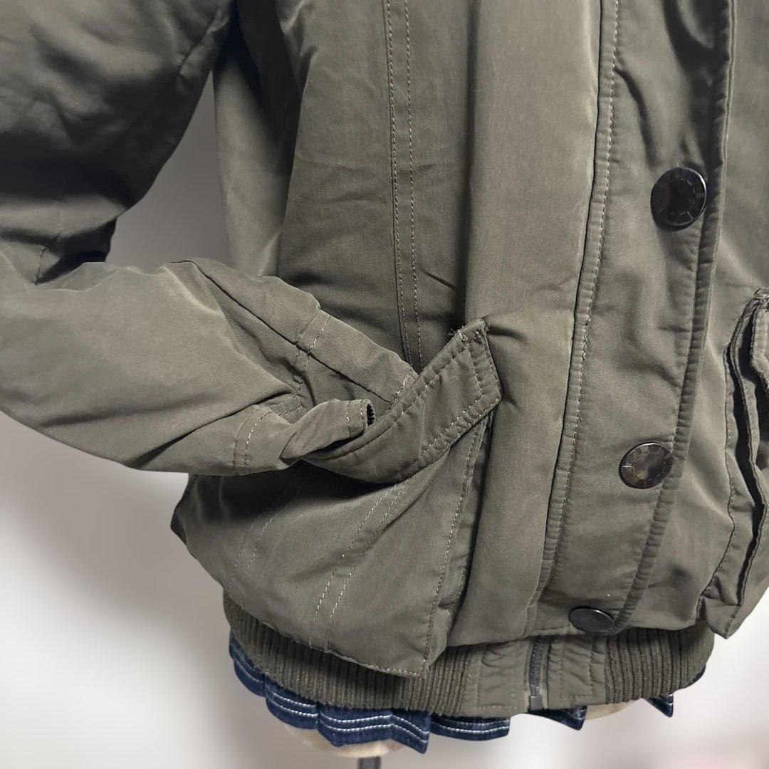 y2k ファー付モッズコートグランジフェアリー　森ガール 平成ギャル　geek