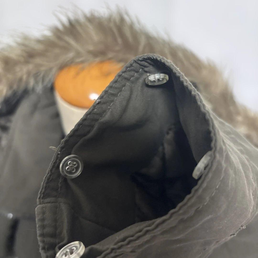 y2k ファー付モッズコートグランジフェアリー　森ガール 平成ギャル　geek