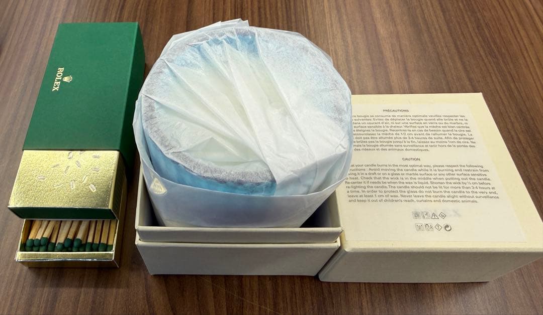 ROLEX アロマキャンドル マッチ　2個セット