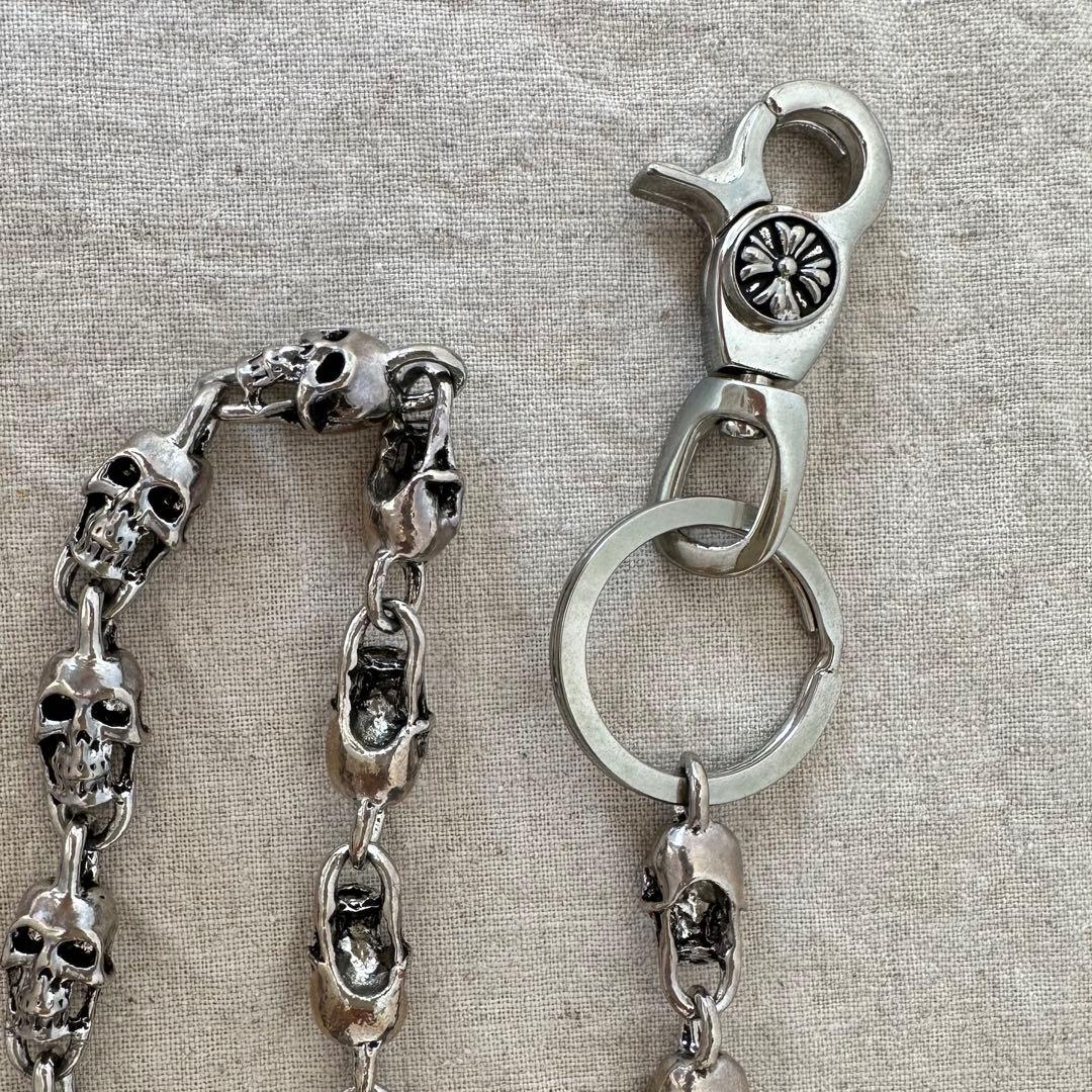 【美品】 JACKROSE ジャックローズ　ウォレット チェーン　スカル