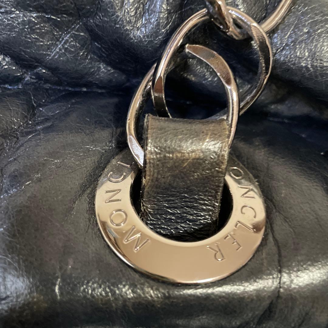 MONCLER レザーダウントートバッグ