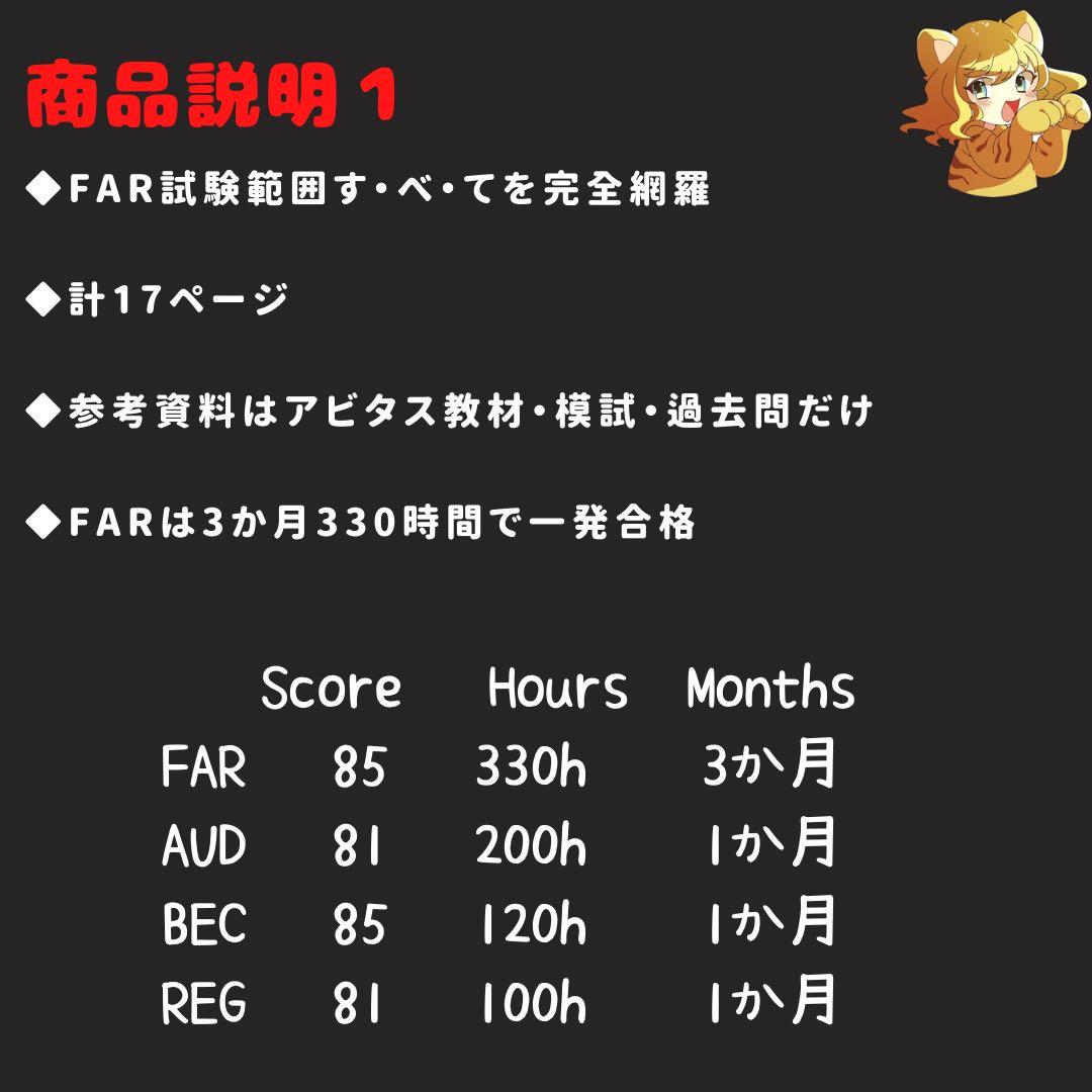 【2024新試験対応】USCPA⭐︎シンFAR論点厳選17ページ【米国公認会計士】