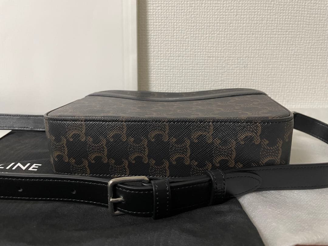 CELINE スモールメッセンジャーバッグ トリオンフキャンバス&カーフスキン