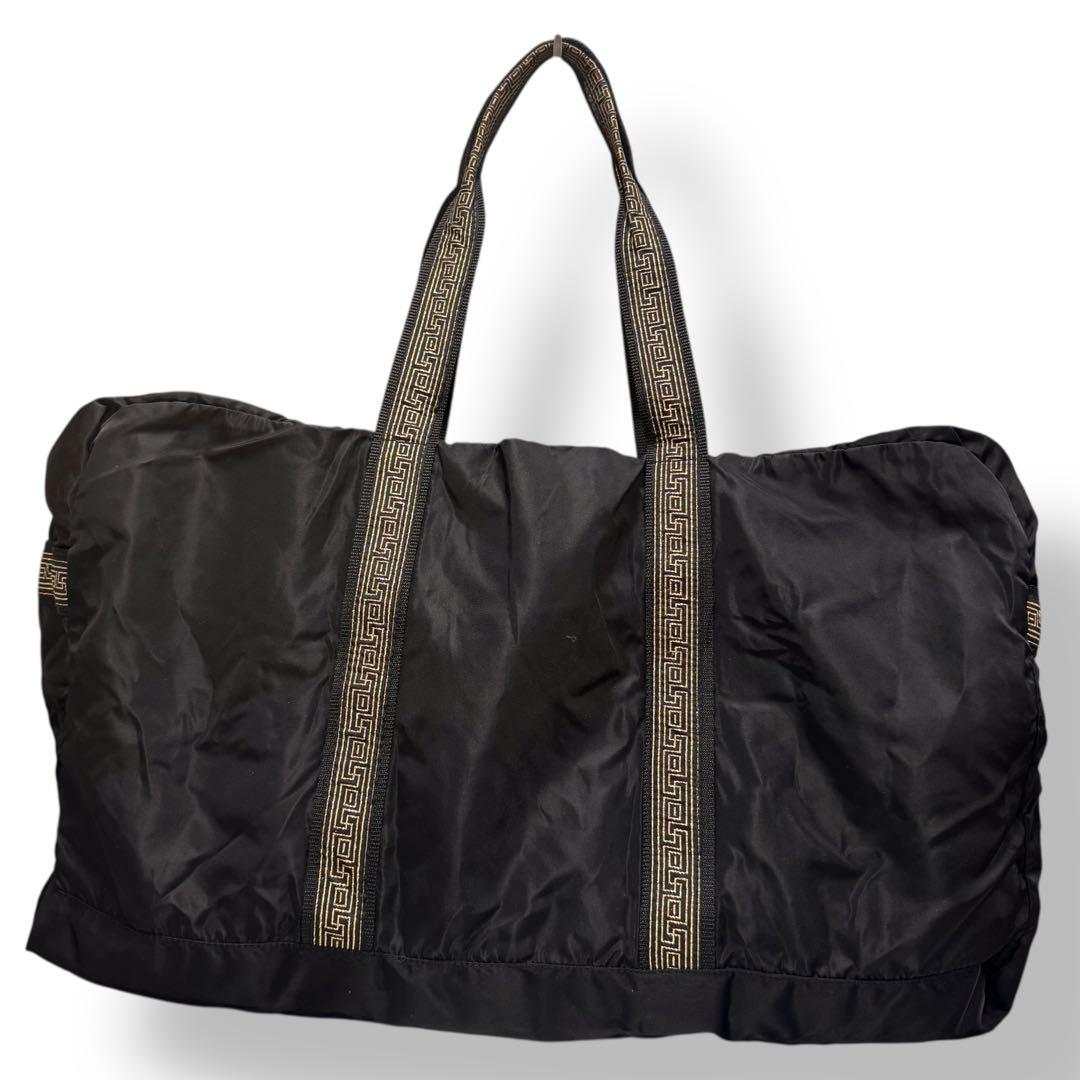 GIANNI VERSACE ヴェルサーチ ボストンバッグ メデューサ グレカ柄