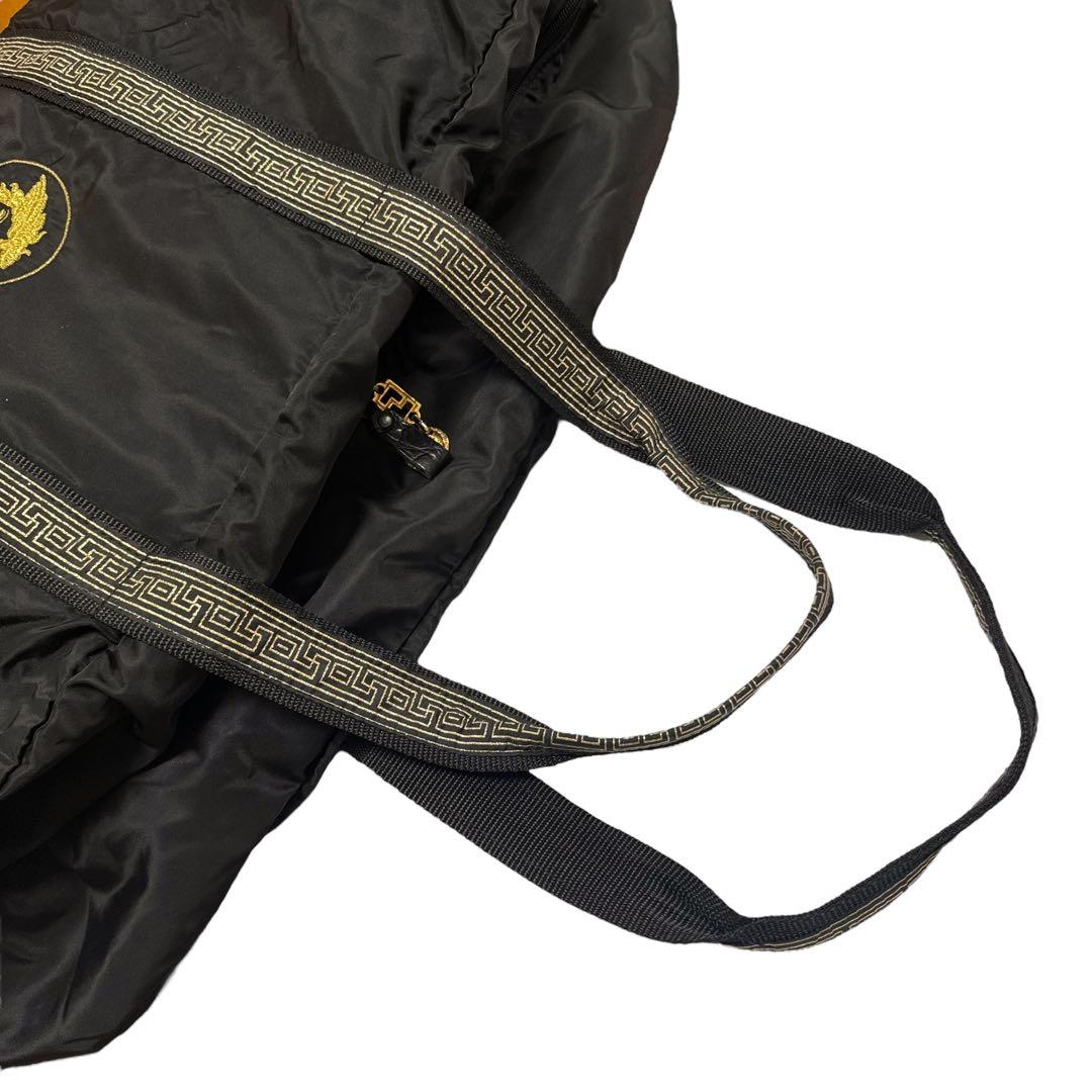 GIANNI VERSACE ヴェルサーチ ボストンバッグ メデューサ グレカ柄