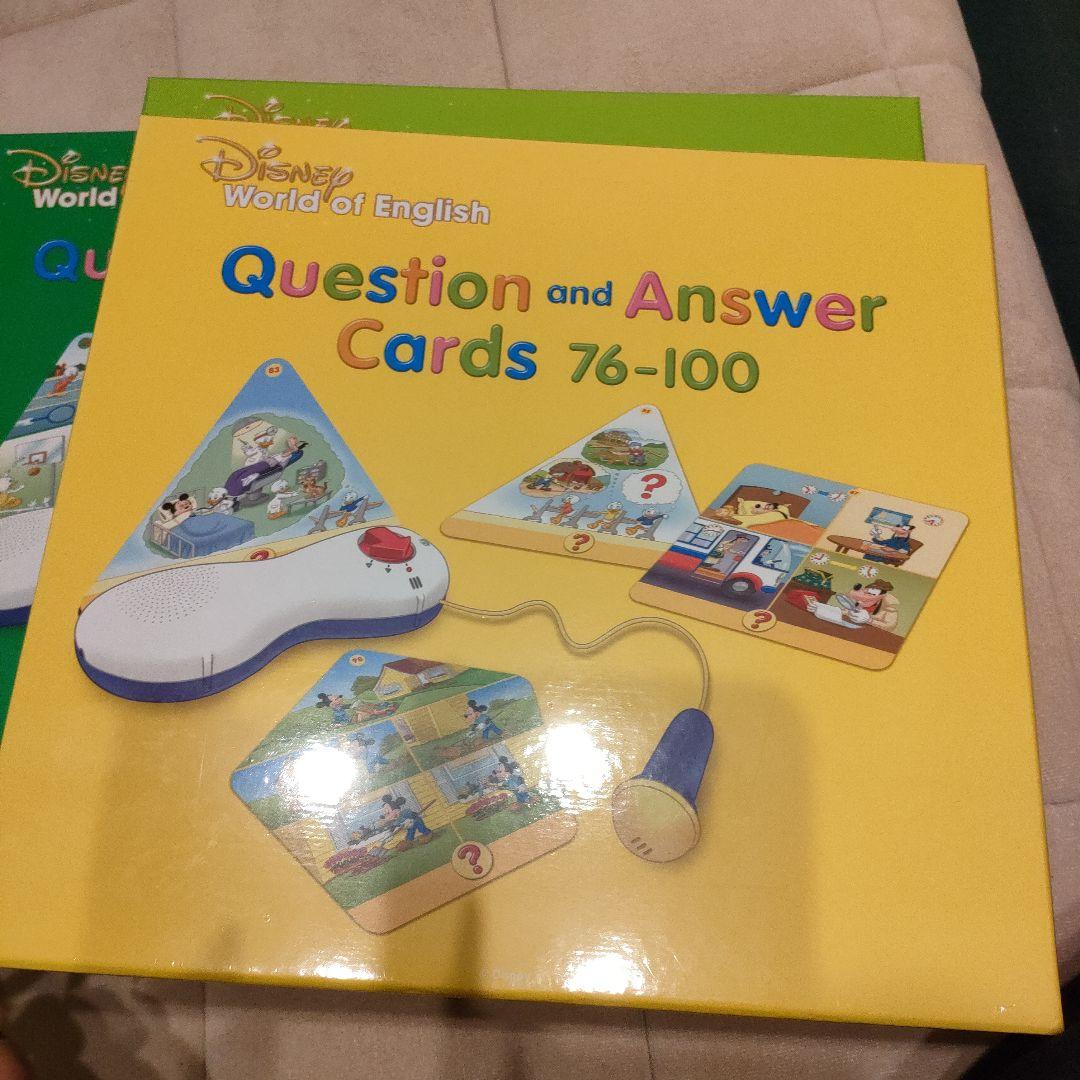 【全て未開封】クエスチョンアンドアンサー ディズニー 英語　Q&Aカード　dwe
