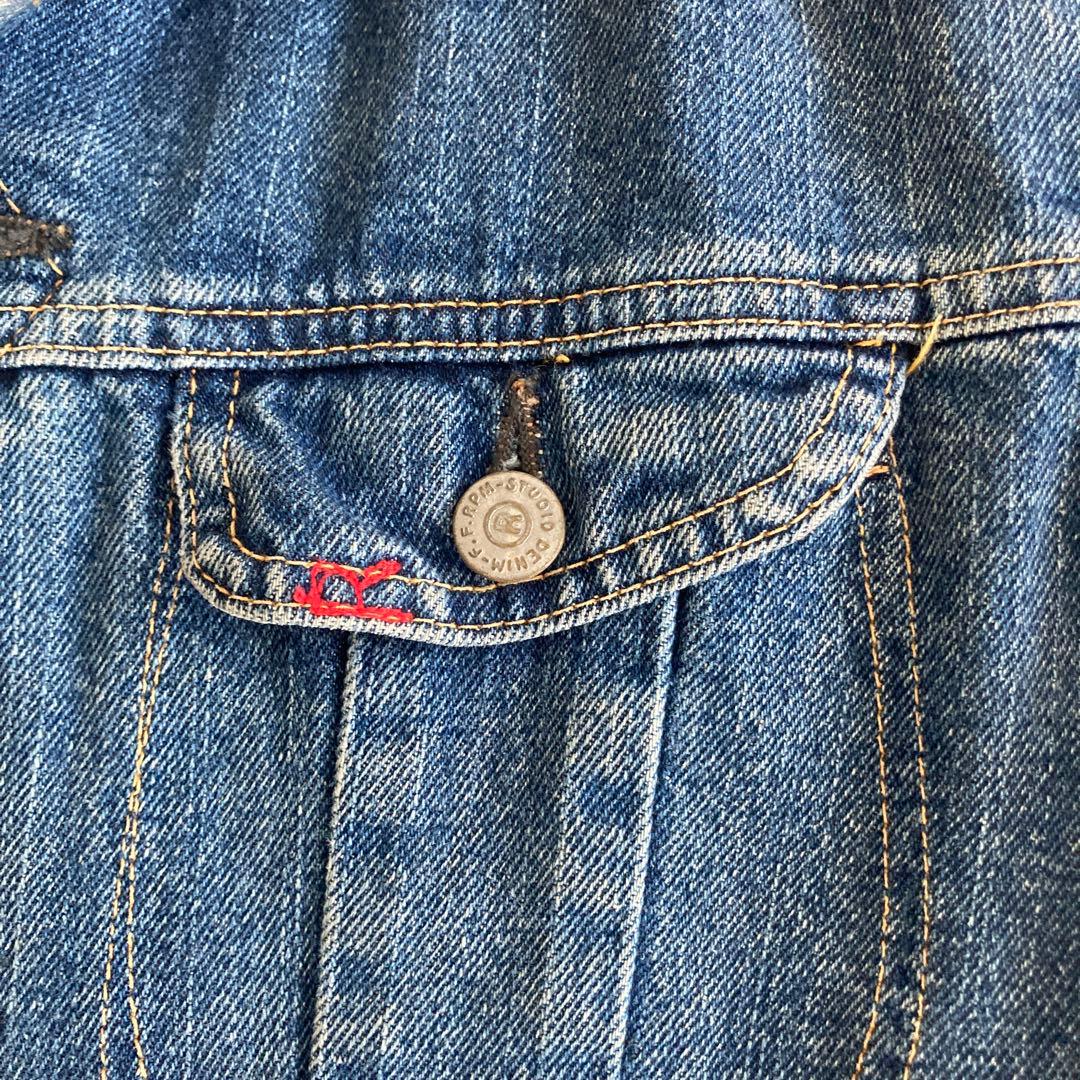 noopy5490 45rpm デニムジャケット　R刺繍　サイズ3