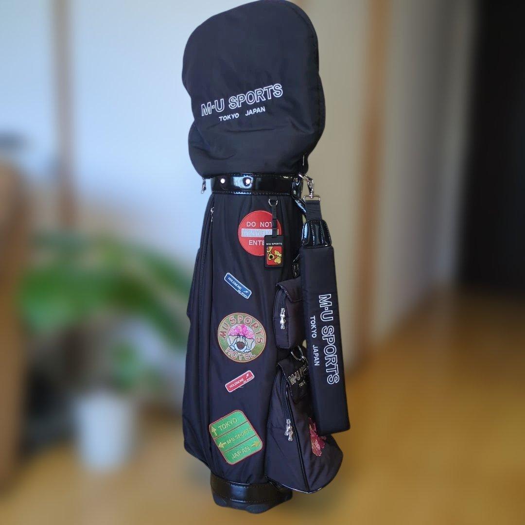 M-U SPORTS ブラックキャディバッグ