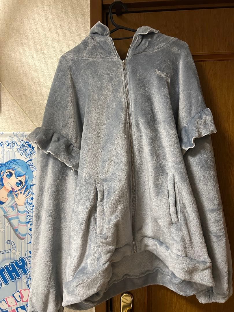 ホワイニー ベイビーぷりぷりパーカー サックス whinny