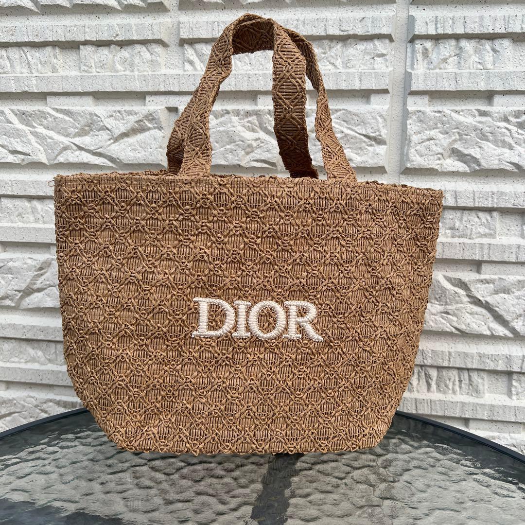 agh 　ディオール　ノベルティ　ストロー　トートバッグ