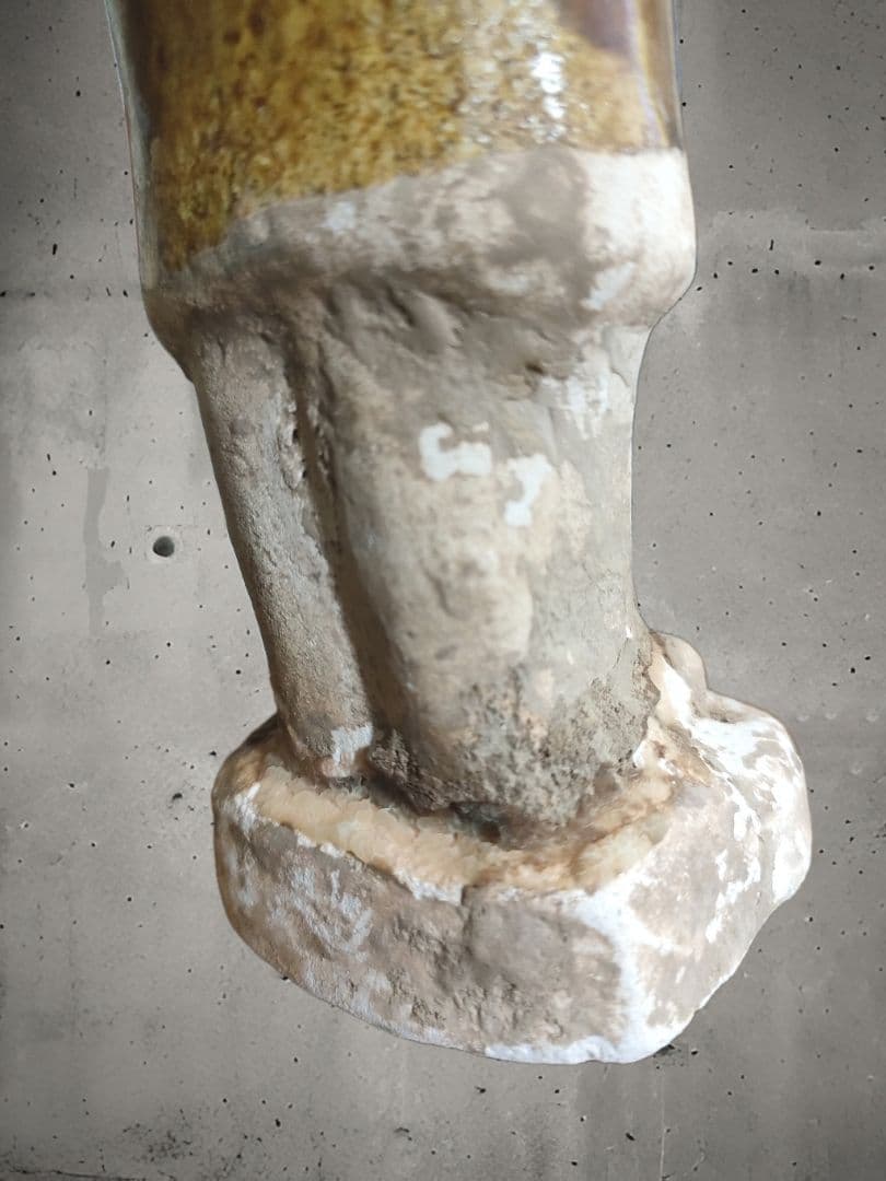 加彩人物俑　唐三彩　中国美術　時代物　骨董アンティーク