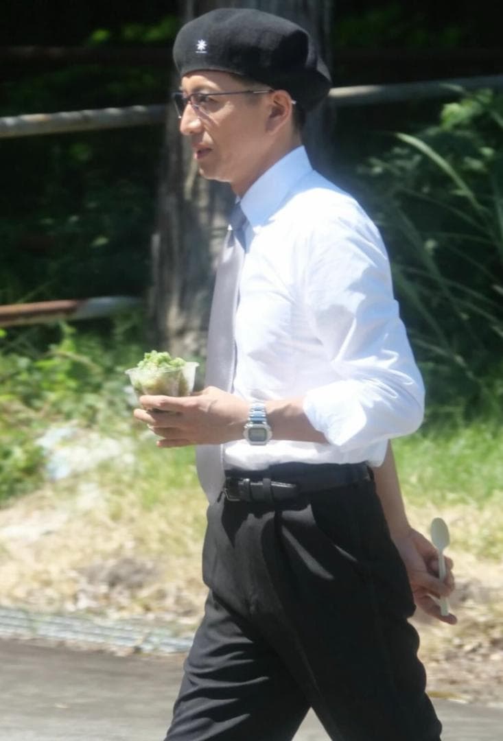 ヒ*ル様 GDC CA4LA Linen Beret ブラック 　ベレー帽　キム