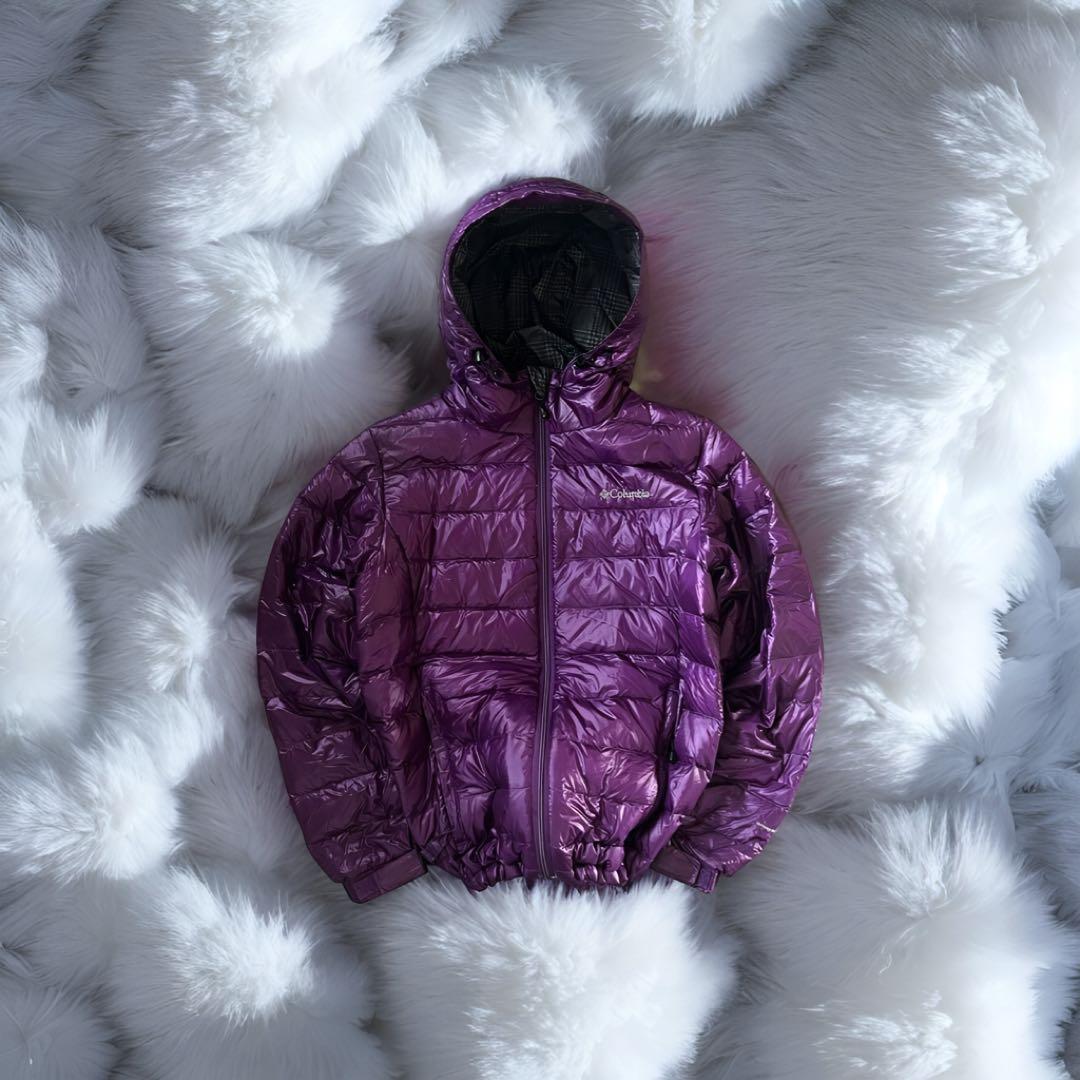 【大人気❗️】極暖！columbia マウンテンパーカー　ダウン　パープル　 S