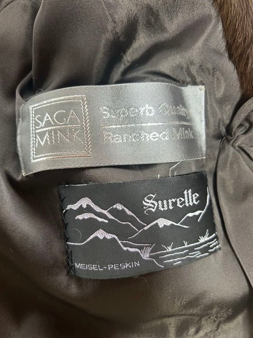 meisel peskin 毛皮　茶色　ダークブラウン