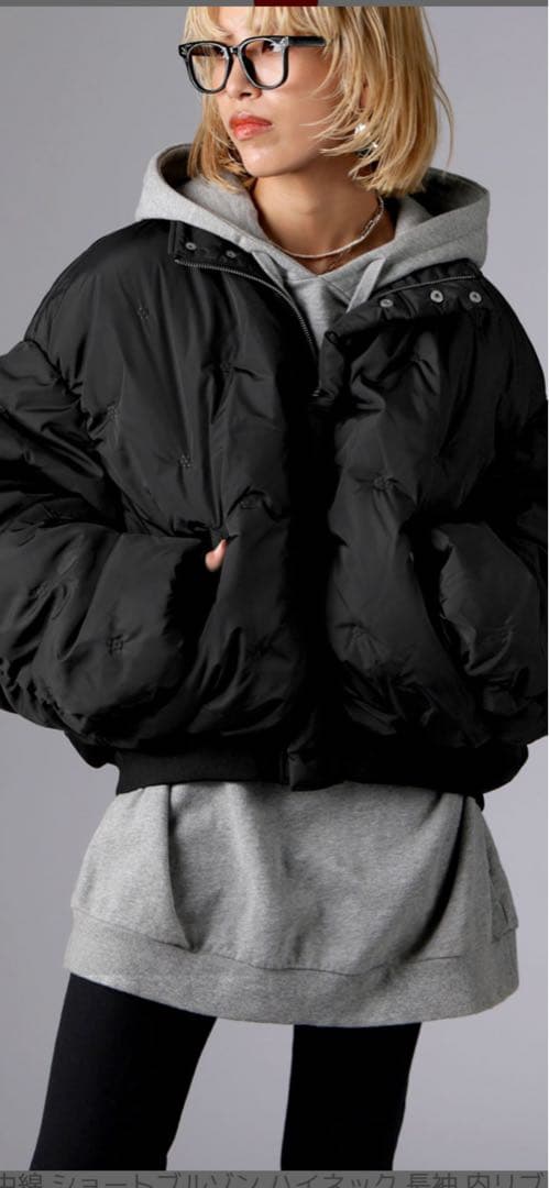 antiquaピンソニック加工 立体ドット ブルゾン【新品未使用】