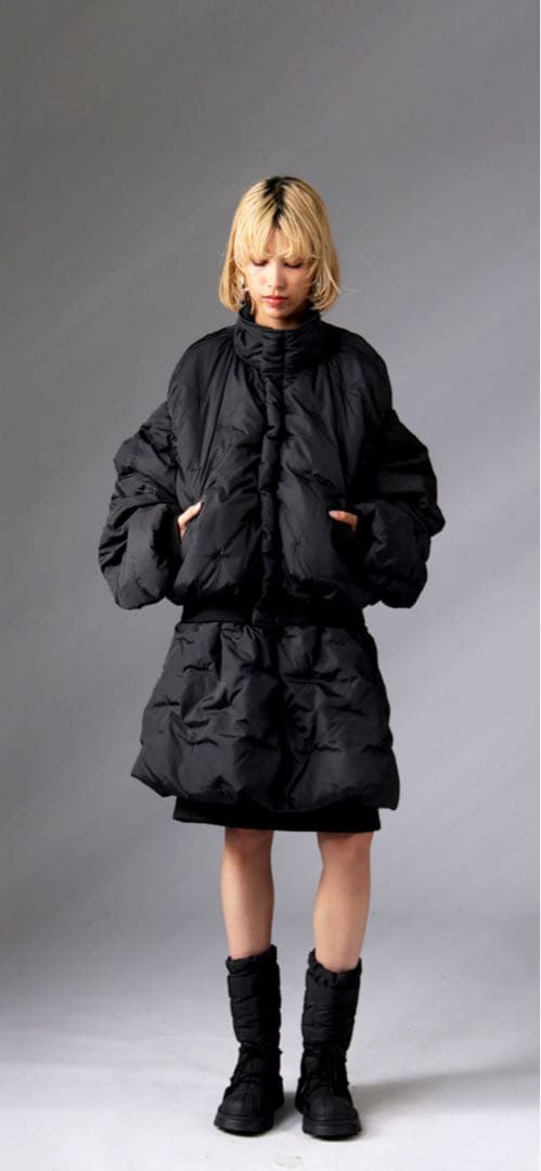 antiquaピンソニック加工 立体ドット ブルゾン【新品未使用】