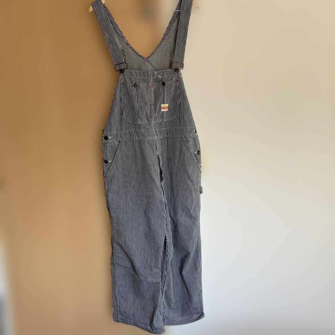 PAY-DAY ヒッコリーストライプオーバーオール
