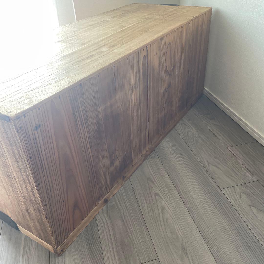 35)桐箪笥　アンティーク　チェスト　テレビ台　和箪笥　着物　おもちゃ箱　食器棚