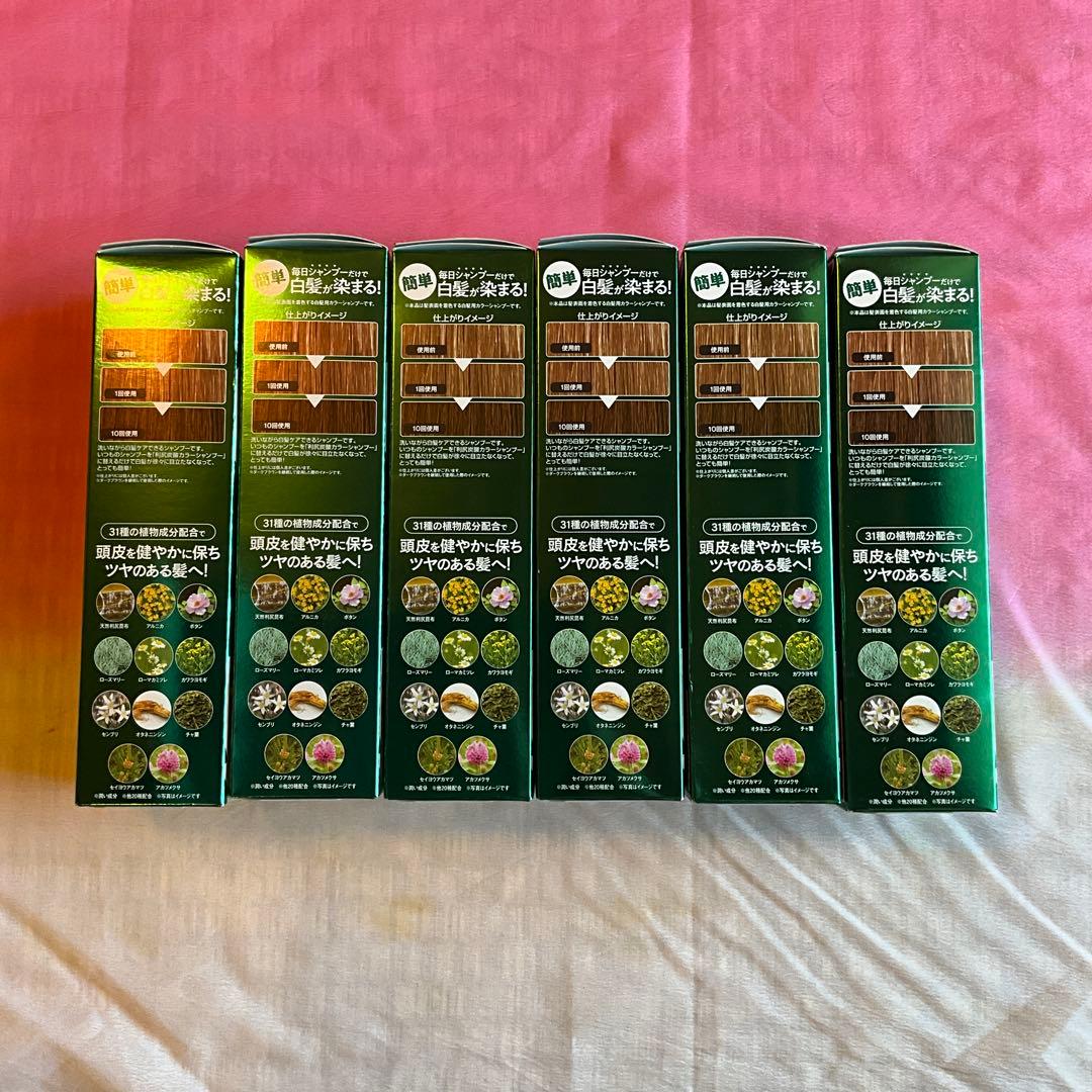 【送料無料】利尻昆布カラーシャンプー、ダークブラウン【６本】