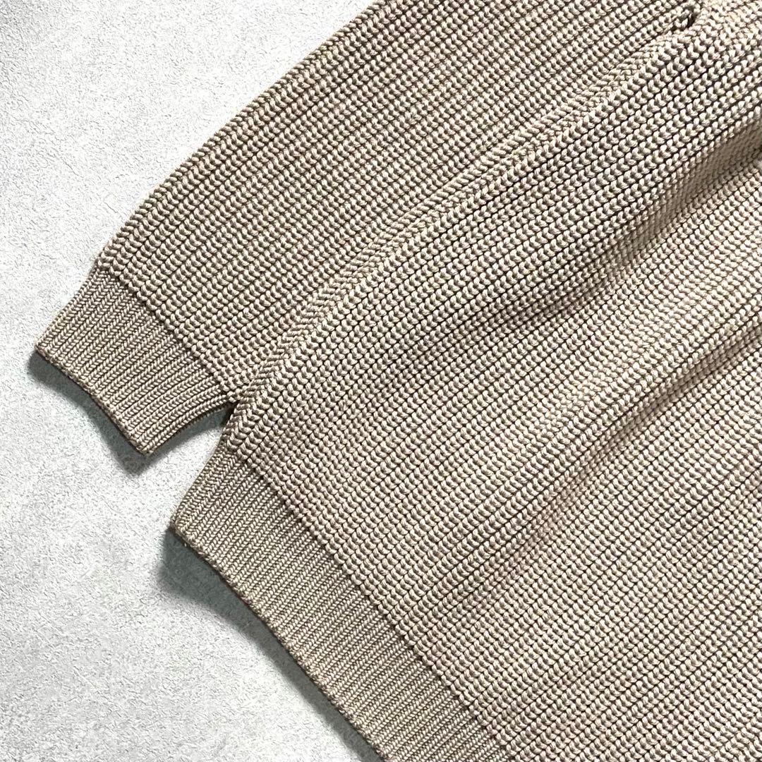 トップス BATONER WOOL SIGNATURE CREW BEIGE SIZE2