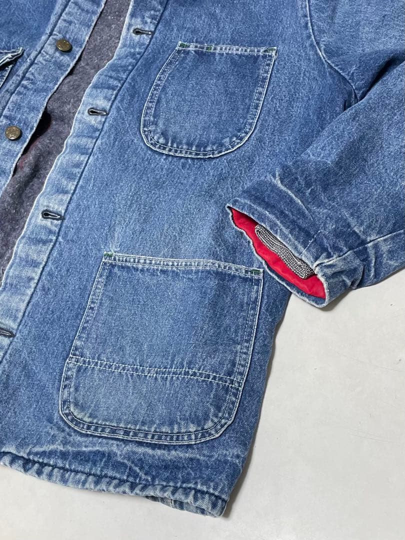 70〜80's Key IMPERIAL デニムカバーオール　裏ブランケット