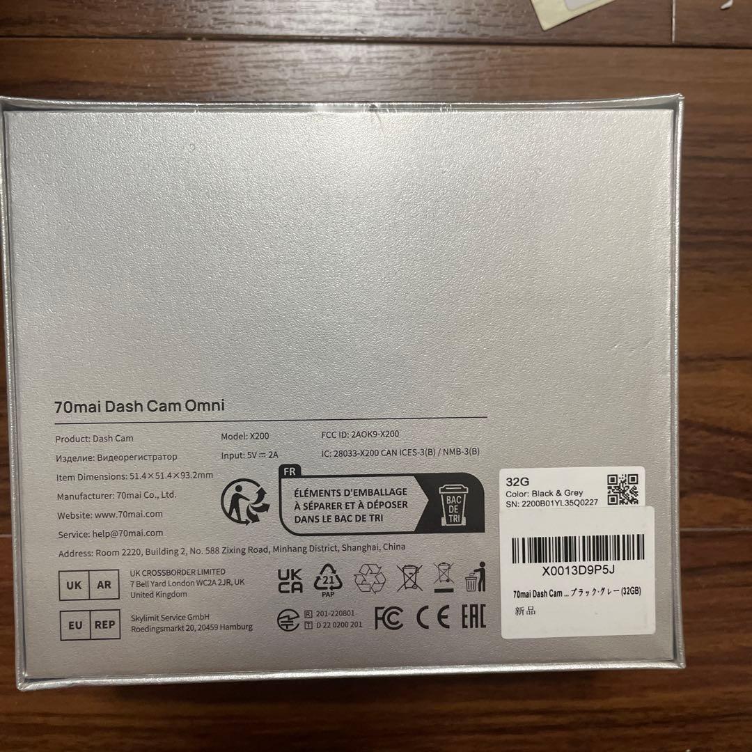 70mai Dash Cam Omni 32GB前後左右ドライブレコーダー