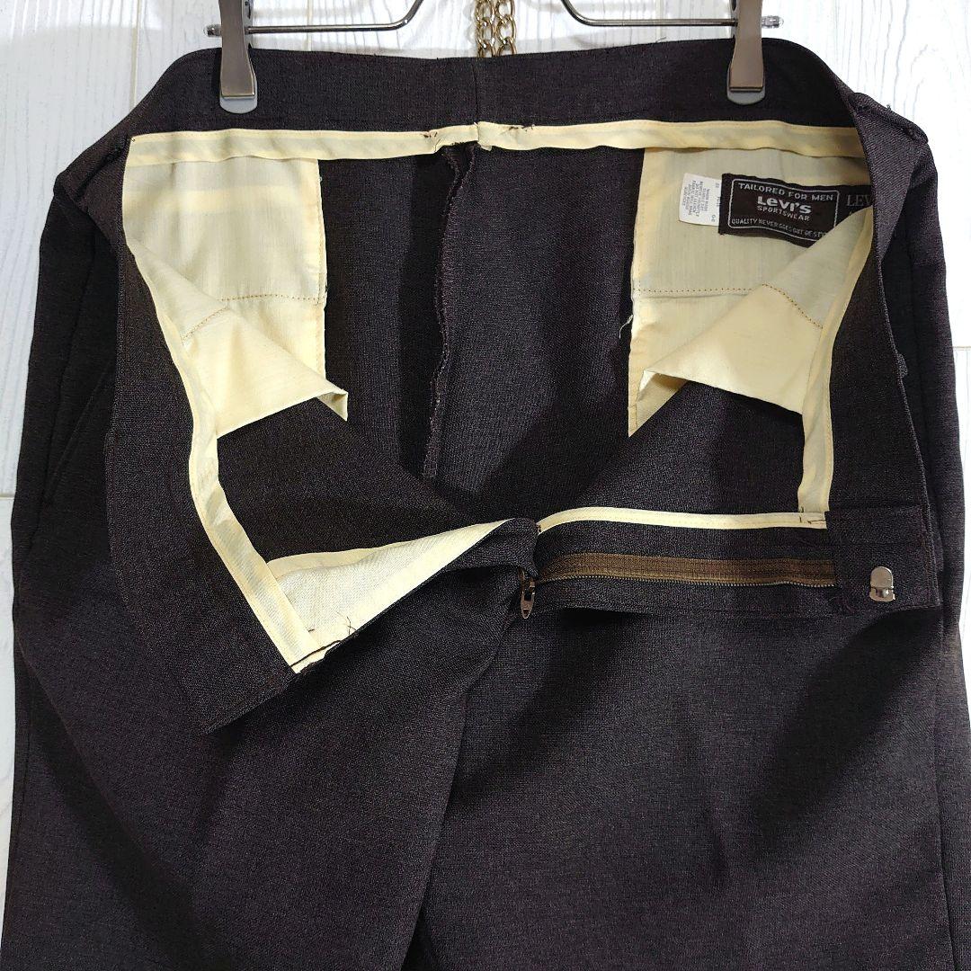 リーバイス アクションスラックス W36 チャコール セミフレア ヴィンテージ