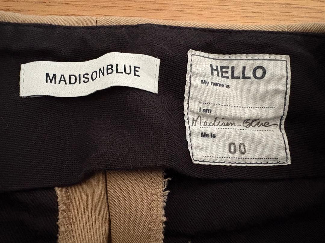 MADISONBLUE マディソンブルー クロップドチノパンツ ベージュ