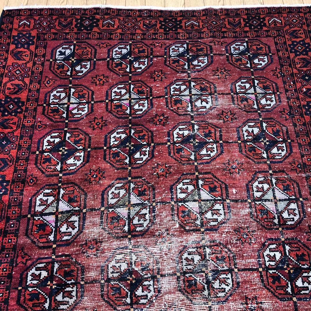 ペルシャ絨毯 ヴィンテージラグ 180×120 手織り オールド persia