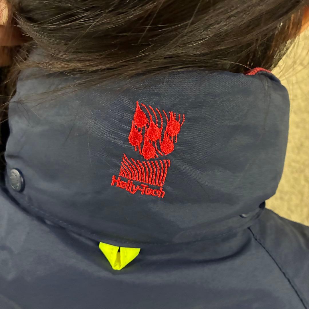 希少⭐︎ヘリーハンセン セーリングジャケット センターロゴ刺繍 フード付き XL