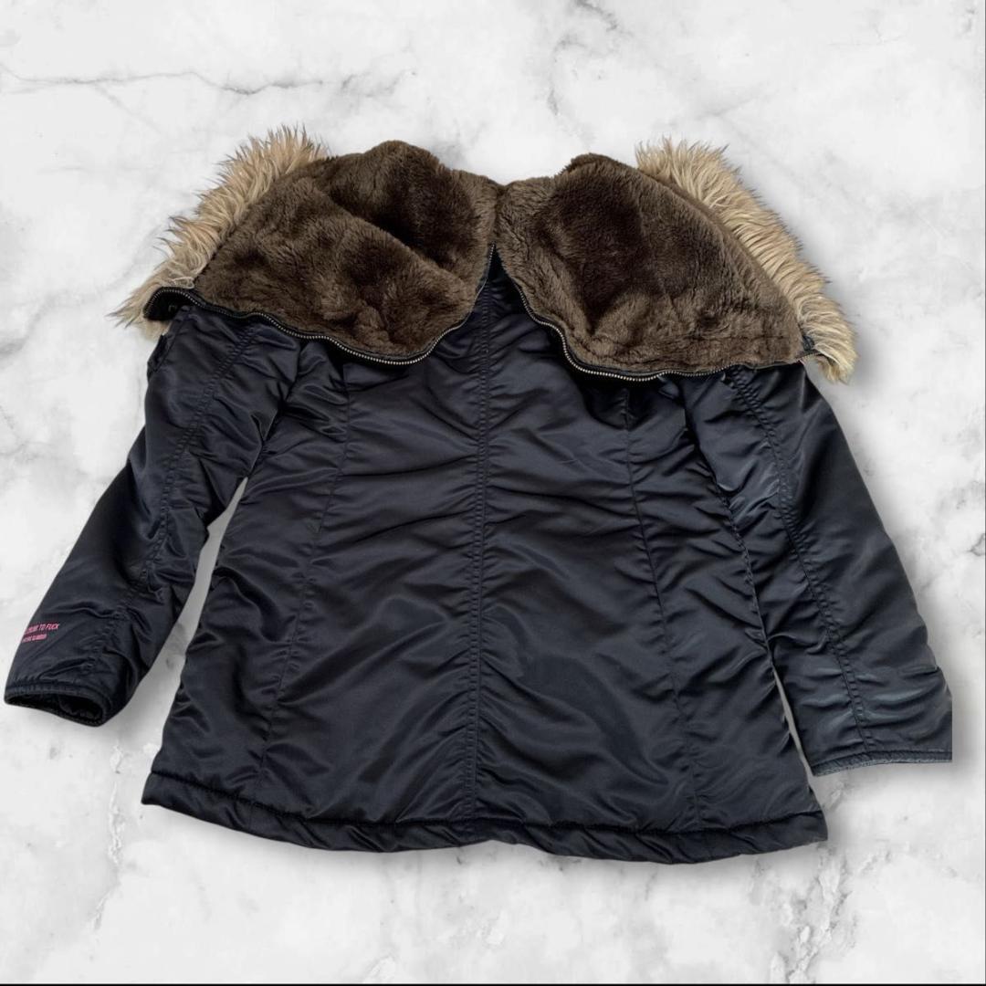 ヒステリックグラマー　モッズコート　N-3B ファー 　ワッペン　フードジップ