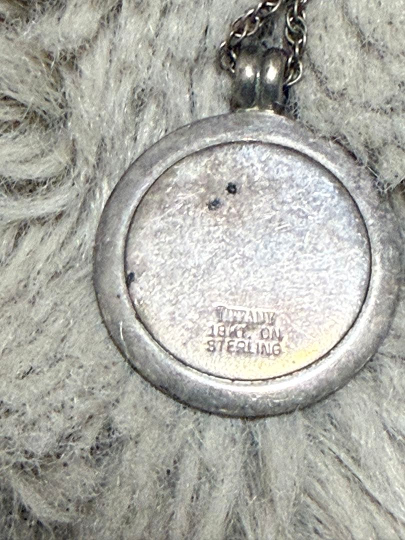 TIFFANY セントクリストファー 18KT×STERLINGネックレス