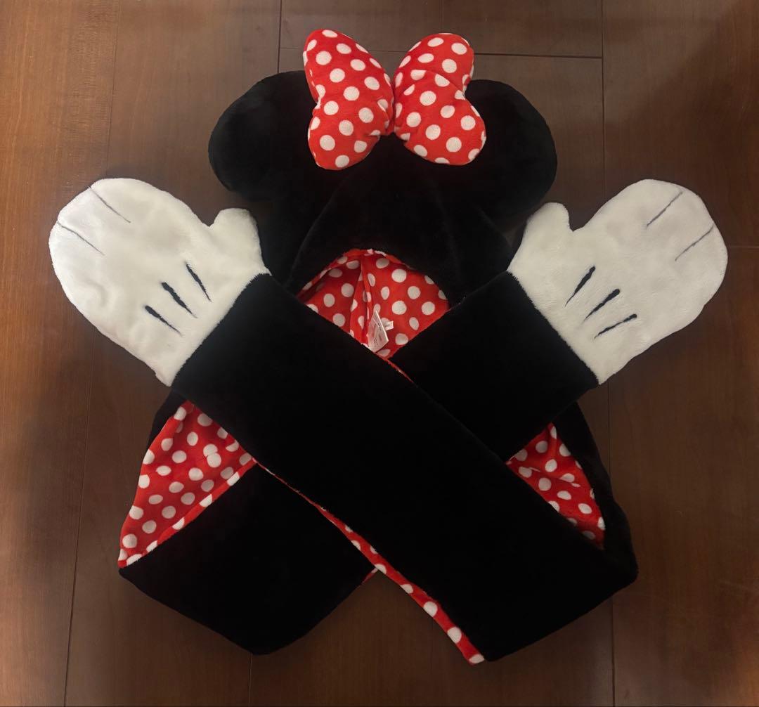 ミニーマウスマフラーキャップ