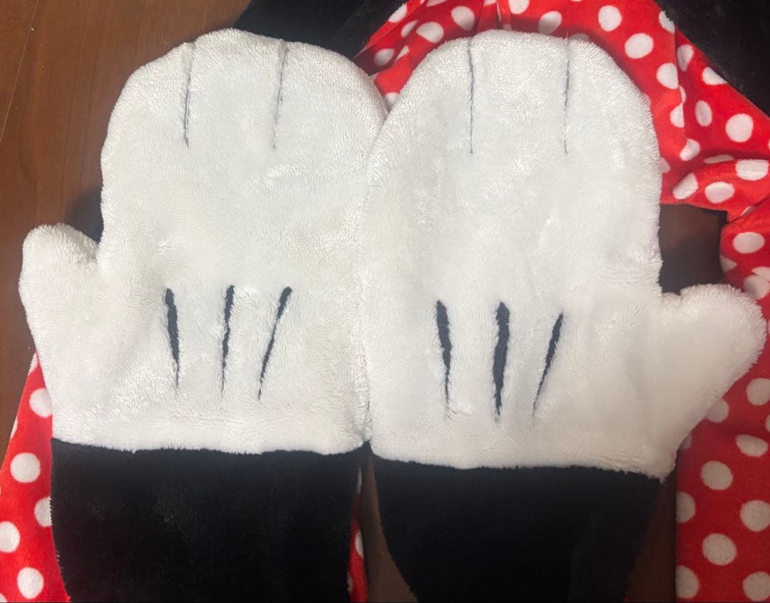 ミニーマウスマフラーキャップ