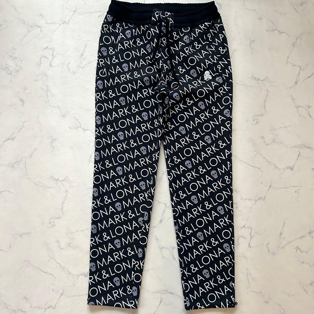 マークアンドロナ セットアップ 2024年モデル 総柄 パーカージョガーパンツ
