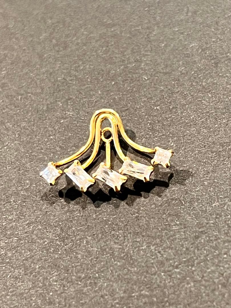 アガット　ピアスチャーム　片耳用　10k