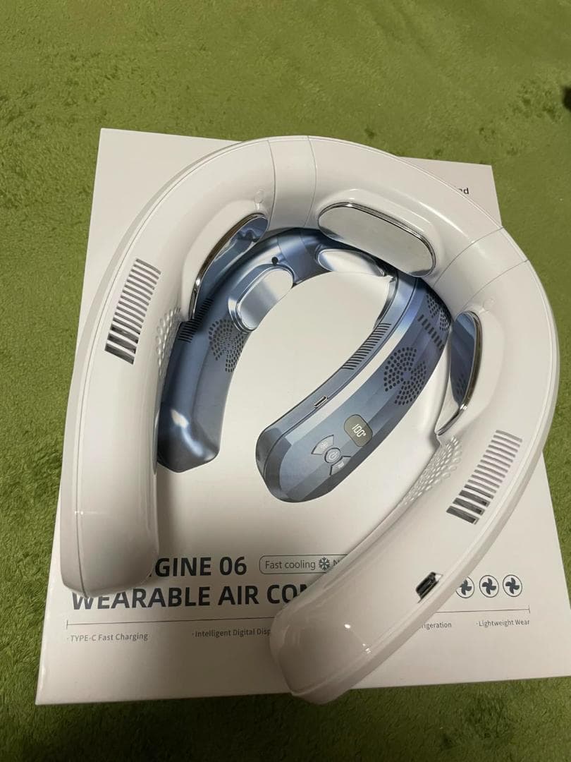 首掛け扇風機 ネッククーラー＆ネックヒーター冷暖両用 冷却プレード付き