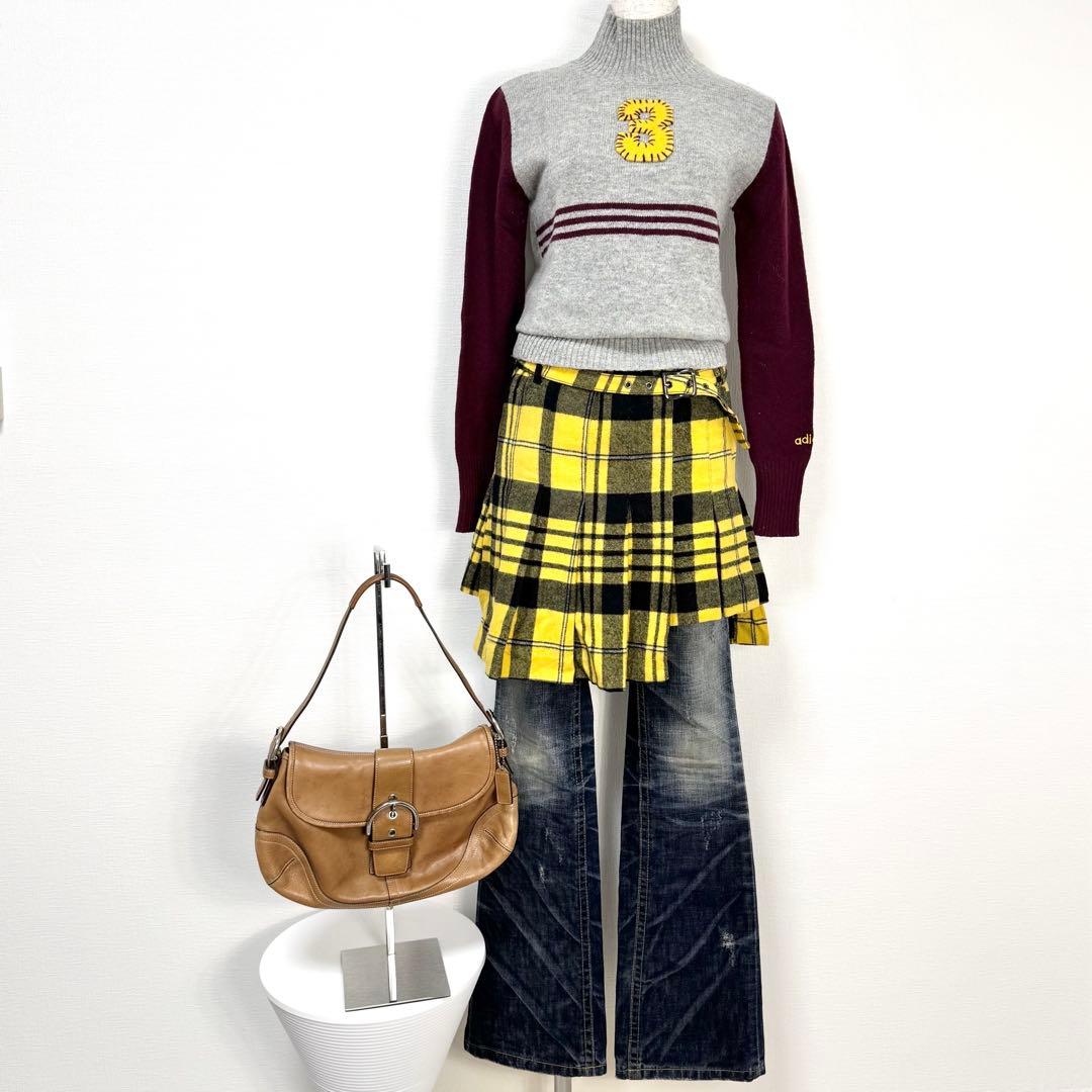 y2k❤️ COACH ソーホー レザー フラップ ショルダーバッグ