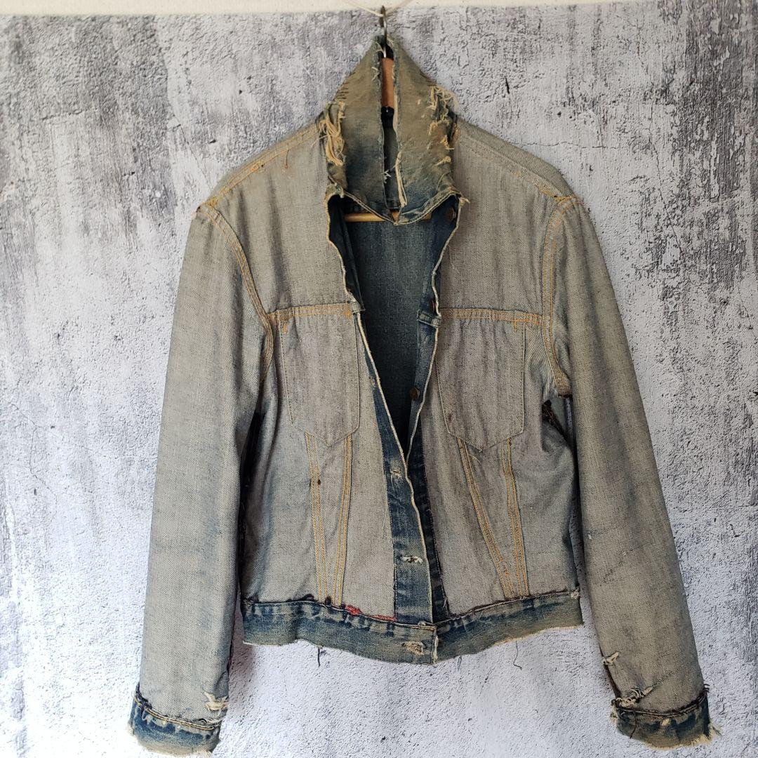 60's Levi's 557xx 3rd デニムジャケット ビッグE 襤褸