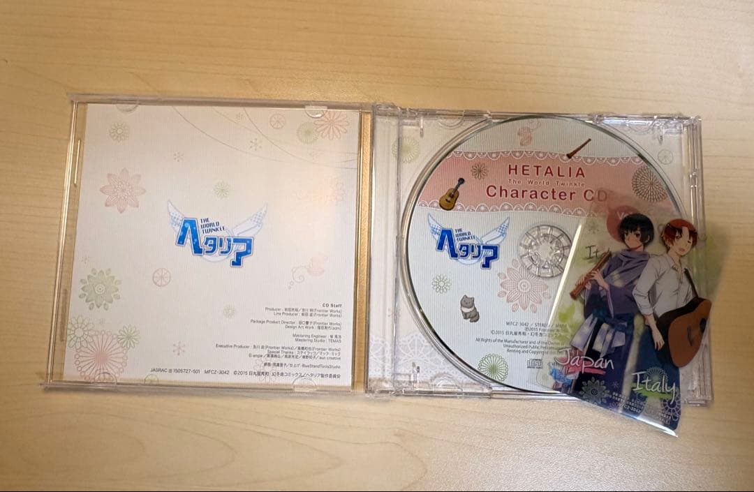 ヘタリア The World Twinkle キャラクターCD BOX&カード付