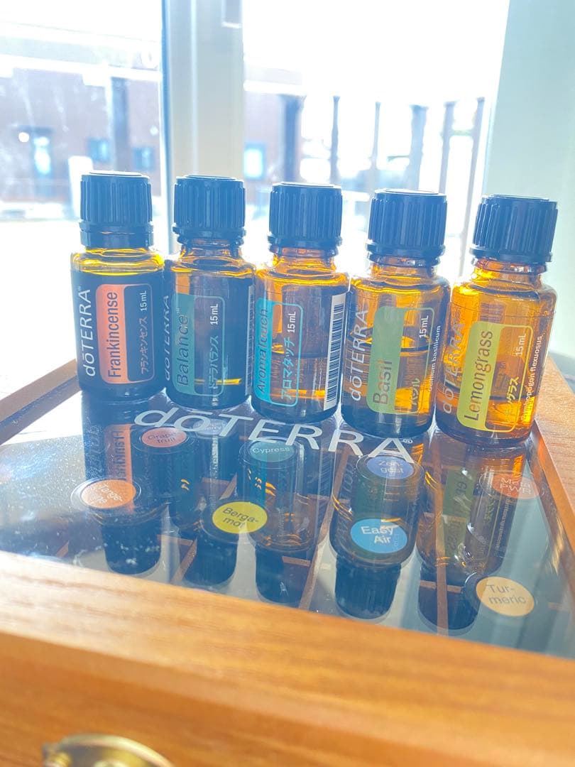 【フランキンセンスのみ新品】doTERRA EO25本 木箱etc.セット