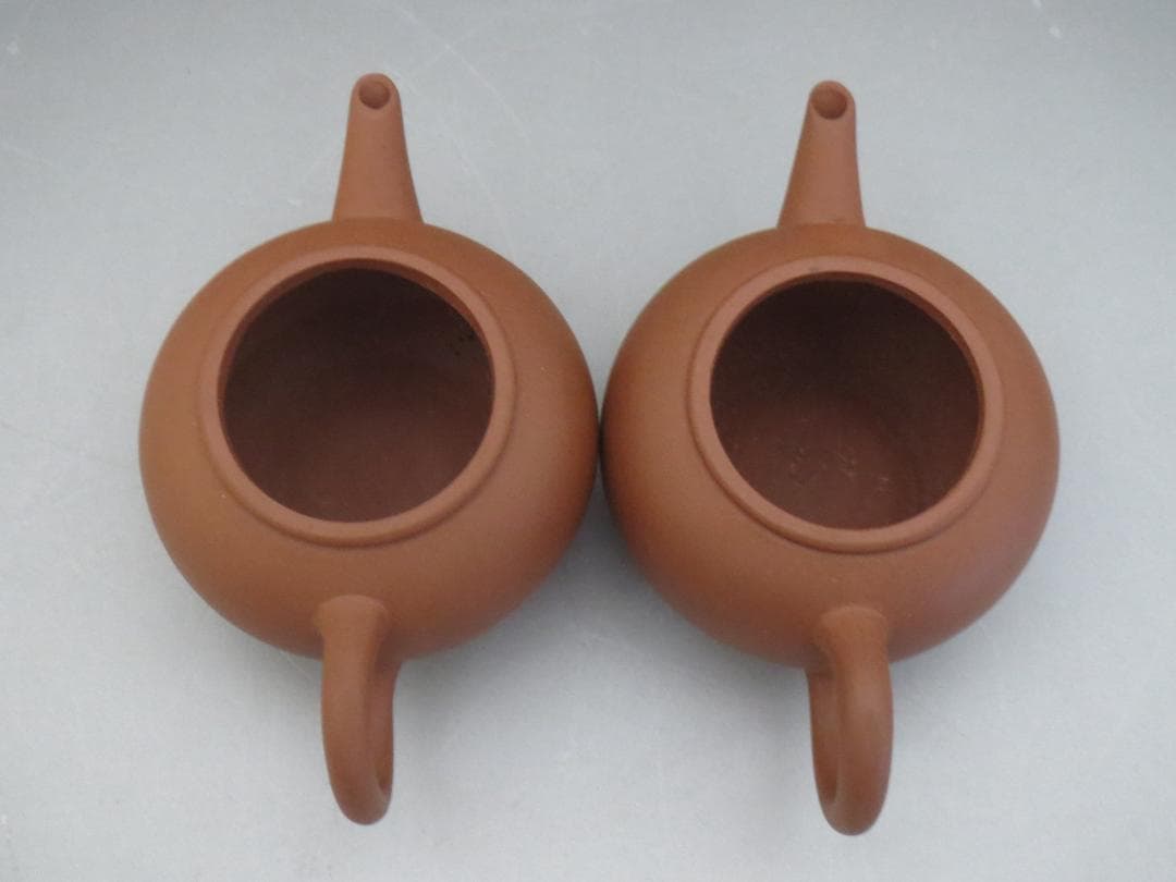 ★中国宜興　急須　4客　朱泥★煎茶道具・茶道具・唐物・紫砂・茶器