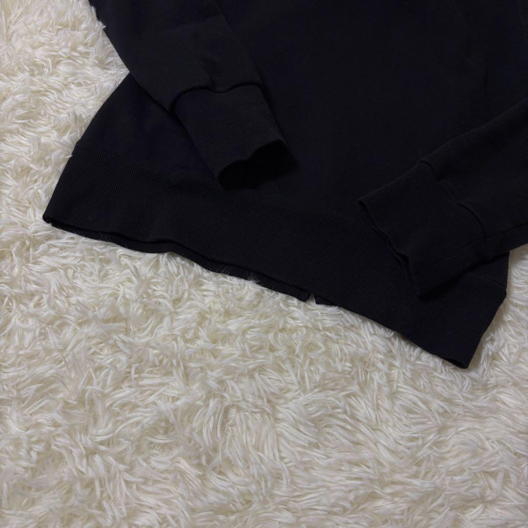 【希少】バーバリーブルーレーベル ラクーンファー パーカー ホース刺繍 黒 M