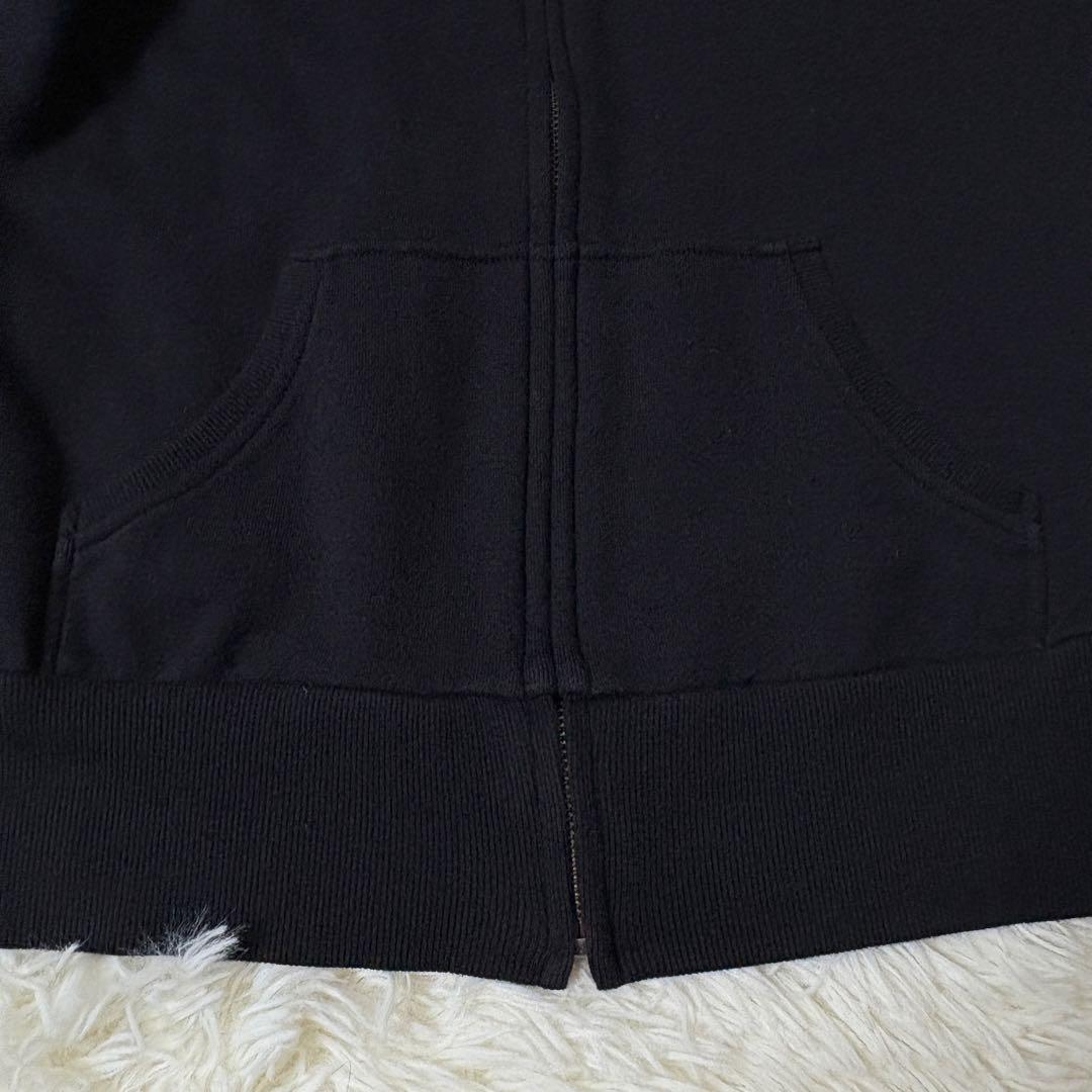 【希少】バーバリーブルーレーベル ラクーンファー パーカー ホース刺繍 黒 M