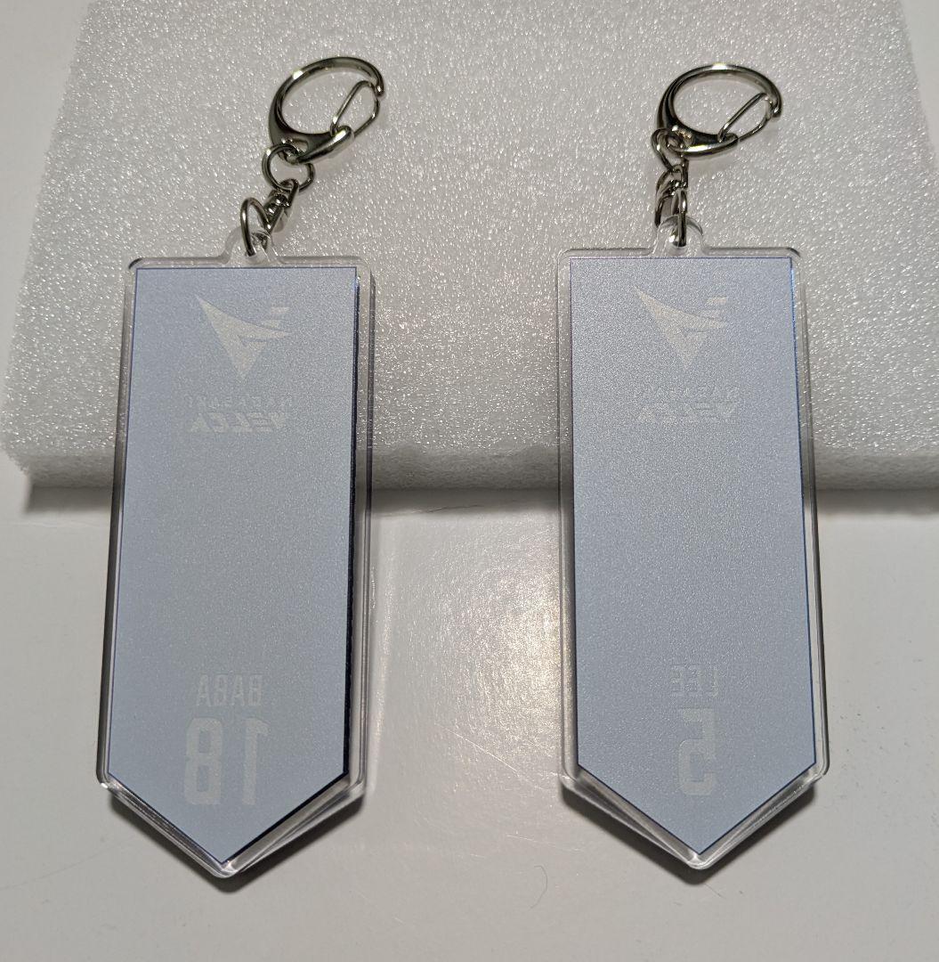 も*）様 長崎ヴェルカ 馬場雄大 イヒョンジュン 箔押しサインキーホルダー２点セ