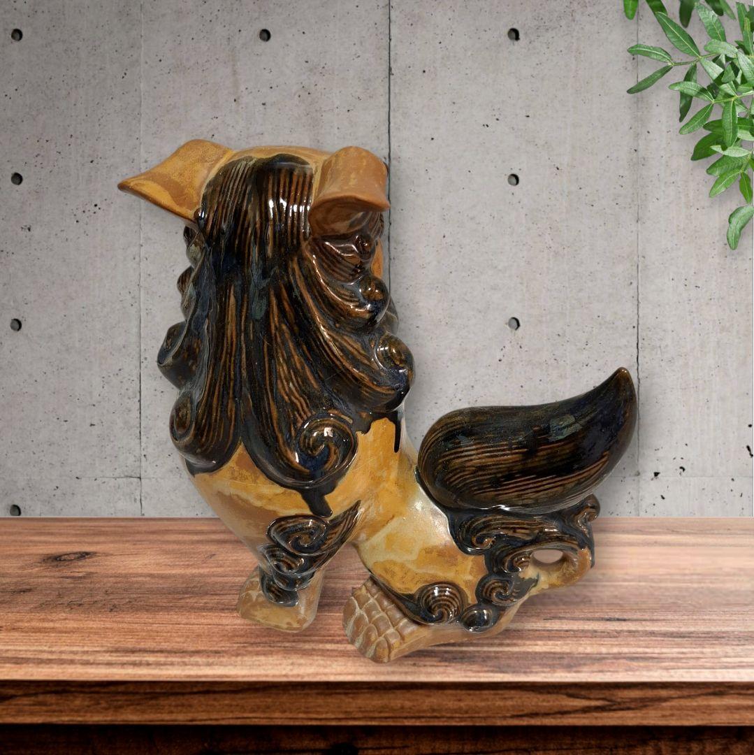 シーサー　沖縄　置物　開運　厄除け　2個組魔除け　大サイズ　インテリア