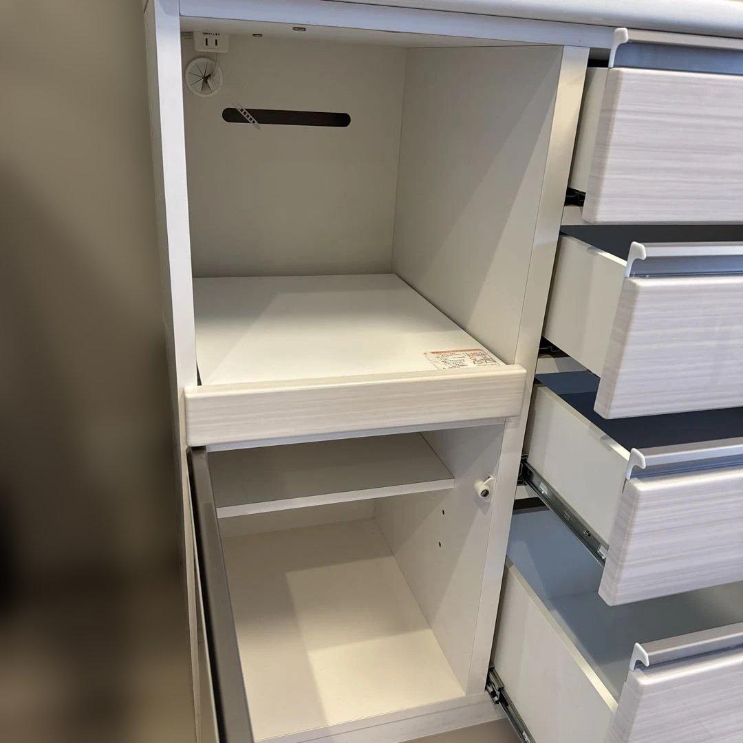 ニトリ　食器棚　キッチンボード　ポスティア　幅120 ホワイト